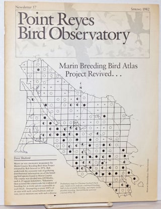 Cat.No: 240769 Point Reyes Bird Observatory. Newsletter 57, Spring 1982 [featuring] Marin...