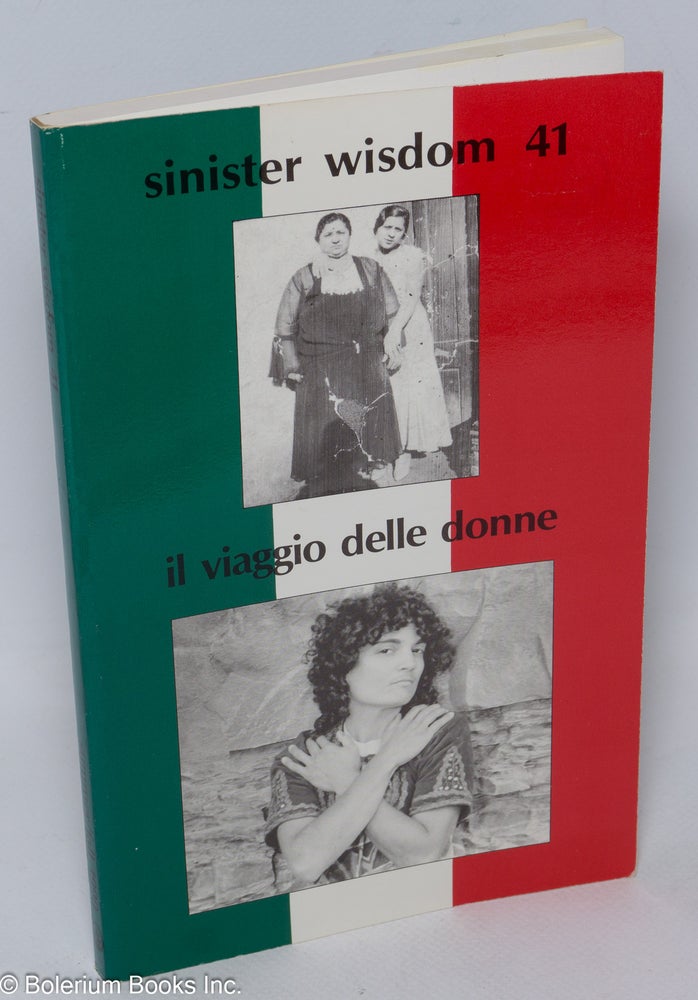 Cat.No: 241089 Sinister Wisdom: a journal for the lesbian imagination in the arts and politics; #41, Summer/Fall 1990: il viaggio delle donne. Elana Dykewomon, Janet Capone, guest Denise Leto.