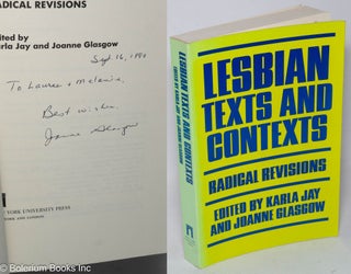 Cat.No: 241108 Lesbian Texts and Contexts: radical revisions. Karla Jay, Joanne Glasgow