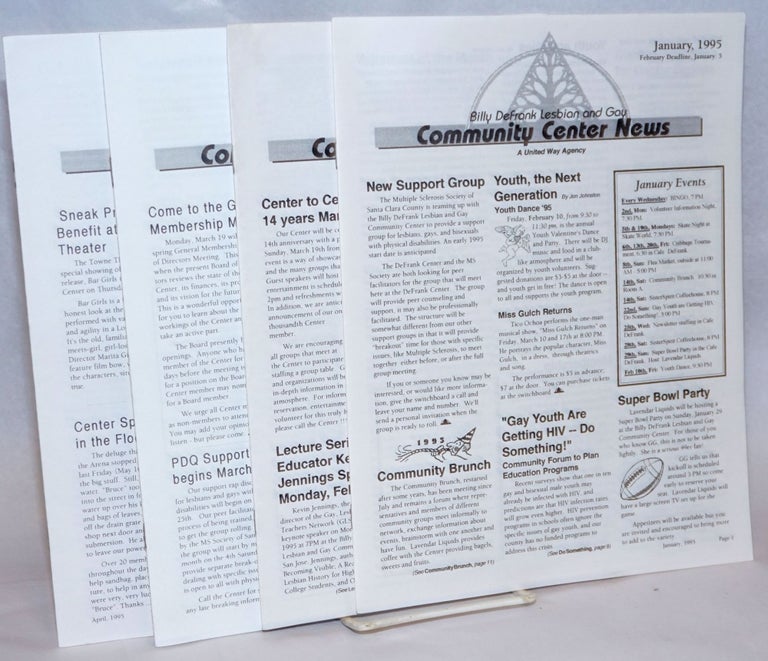 Cat.No: 241215 The Billy DeFrank Lesbian & Gay Community Center News [4 issues]. Eileen H.