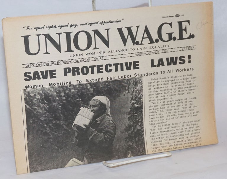 Cat.No: 241228 Union W.A.G.E.: Union Women's Alliance to Gain Equality; Number 14, November-December 1972