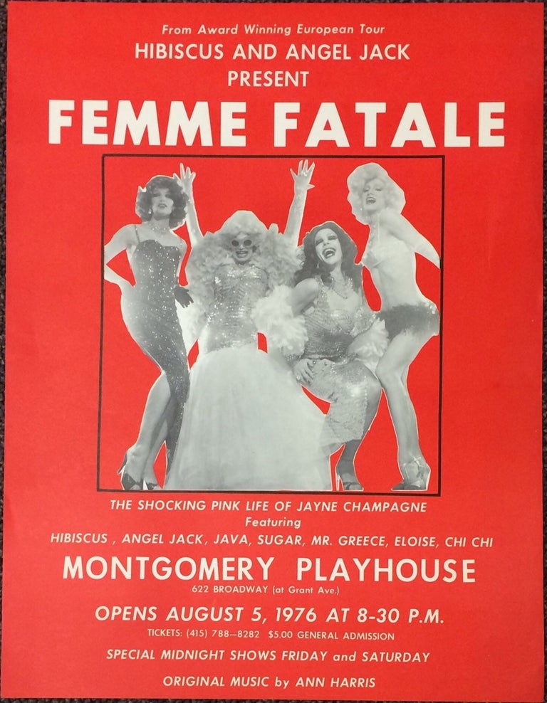 Cat.No: 241247 Hibiscus and Angel Jack present "Femme Fatale" / The shocking pink life of Jayne Champagne [poster]