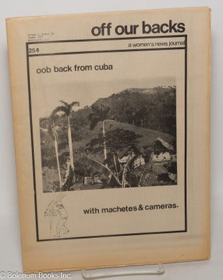 Cat.No: 241256 Off Our Backs: a women's news journal; vol. 1, #24, Summer 1971: OOB back...