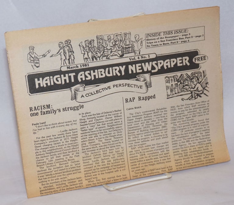 Cat.No: 241268 Haight Ashbury Newspaper: A Collective Perspective; Vol. 4, No. 1, March 1981