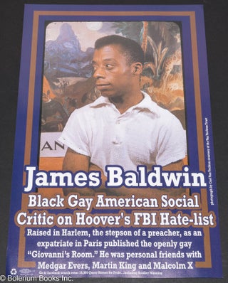 Bradley Manning, Grand Marshal and Teller of Truth to Power / James Baldwin, Black Gay American Social Critic on Hoover's FBI Hate-list [double-sided poster]