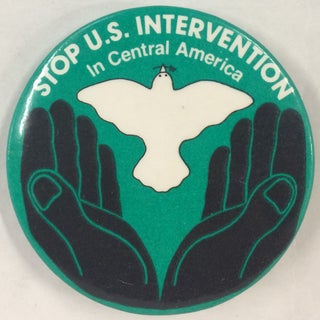 Cat.No: 241507 Stop US intervention in Central America [pinback button