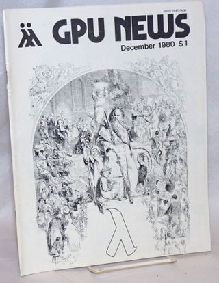 Cat.No: 241885 GPU News vol. 10, #3, December 1980. Andrea McCann Gay People's Union, Dan...