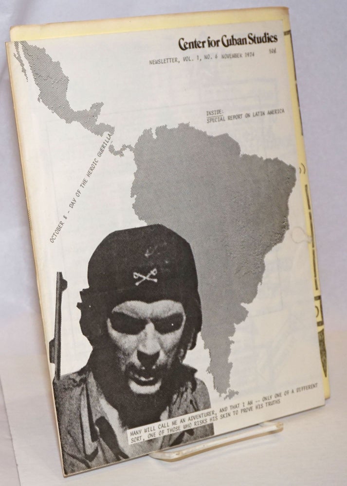 Cat.No: 242022 Center for Cuban Studies Newsletter: vol. 1 no. 6, November 1974