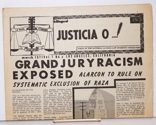 Justicia O...! voice of the National La raza Law Students Association vol. 1, #5, March 1971: Grand Jury Racism Exposed