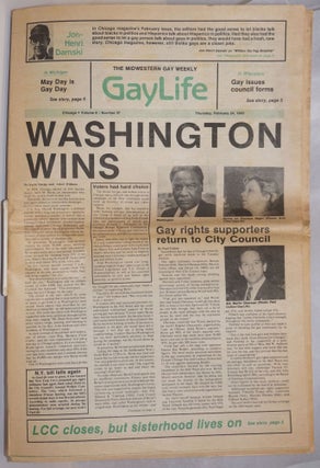 Cat.No: 242104 GayLife: the Midwestern gay weekly; [aka Chicago GayLife] vol. 8, #37,...