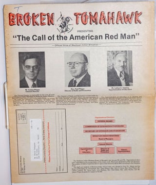 Cat.No: 242121 Broken Tomahawk Presenting "The Call of the American Red Man": Official...