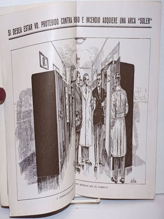 Arcas "Soler". Refractario a prueba de soplete planchas imperforables. Las unicas de un solo BLOQUE MACIZO CON BLINDAJE (patentado), incombustibles e imperforables al soplete. Fabrica Nacional de Arcas A. Soler Capdevila [cover title]