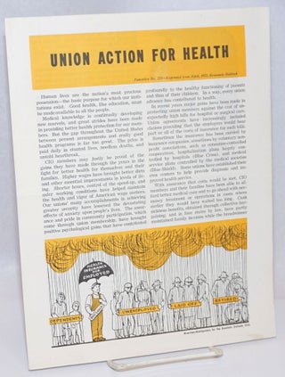 Cat.No: 242161 Union action for health. Congress of Industrial Organizations