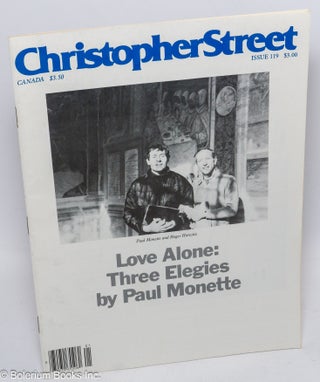 Cat.No: 242235 Christopher Street: vol. 10, #11, whole issue #119, January 1988; Love...