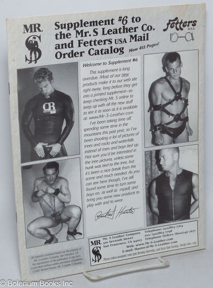 Cat.No: 242259 Supplement #6 to the Mr. S Leather Company, Fetters Mail Order Catalog