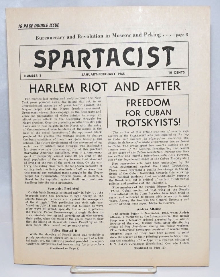 Cat.No: 242305 Spartacist. Number 3 (January-February 1965). Spartacist League.