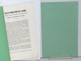 Cat.No: 242320 Sulla Produzione dell'Ozono; a mezzo delle scariche elettroforiche....