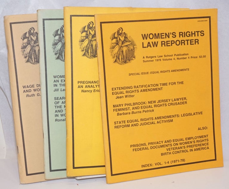 Cat.No: 242350 Women's Rights Law Reporter [four issues]