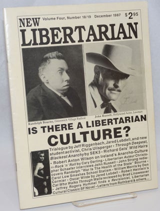 Cat.No: 242456 New Libertarian; Volume Four, Number 18/19, October-December 1987: Is...