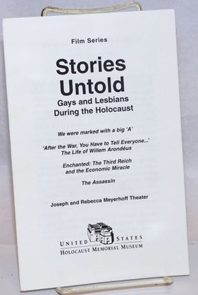 Cat.No: 242570 Film Series: Stories Untold; Gays and lesbians during the holocaust