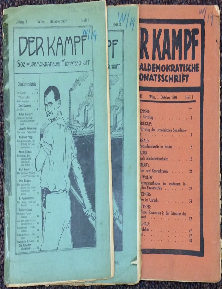 Cat.No: 242576 Der Kampf: sozialdemokratische Monatsschrift [8 issues]