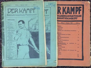 Cat.No: 242576 Der Kampf: sozialdemokratische Monatsschrift [8 issues