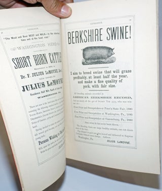 Catalogue of the Washington County Thoroughbred Stock Breeders Association, 1883. Organized June 16th, 1883. Annual Meeting, Third Tuesday of August.