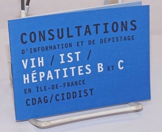 Cat.No: 242748 Consultations d'information et de depistage VIH/IST/Hepatites B et C...