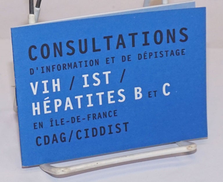 Cat.No: 242748 Consultations d'information et de depistage VIH/IST/Hepatites B et C en