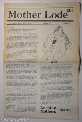 Cat.No: 243109 Mother Lode: a feminist paper, San Francisco; #5, Summer 1972: Lesbian...