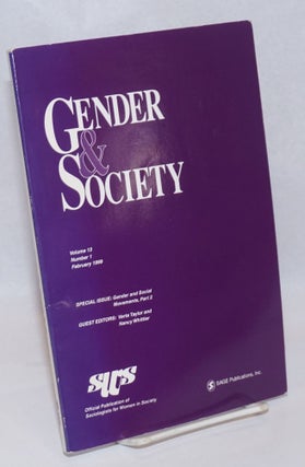 Cat.No: 243323 Gender & Society: vol. 13, #1, February 1999: special issue; Gender &...