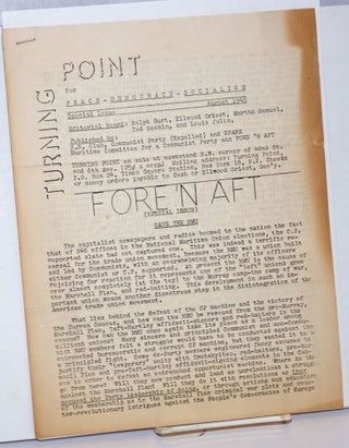 Cat.No: 243407 Turning Point: For Peace-Democracy-Socialism; Special Issue, August 1948....