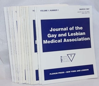 Cat.No: 243521 Journal of the Gay and Lesbian Medical Association [15 issue broken run]....