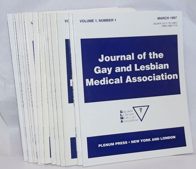 Cat.No: 243521 Journal of the Gay and Lesbian Medical Association [15 issue broken run]. Mark A. Townsend, Jocelyn C. White.