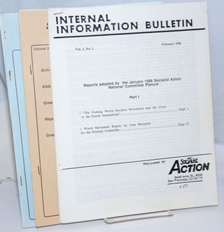Cat.No: 243593 Socialist Action Internal Information Bulletin [3 issues]. Socialist Action