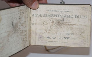 Cat.No: 243599 Receipts for Assessments and Dues. Ancient Order of United Workmen