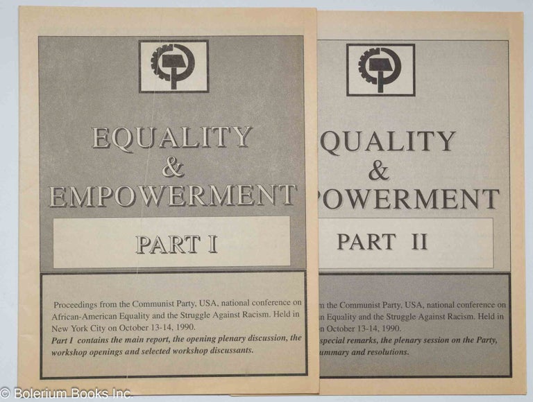 Cat.No: 243613 Equality & empowerment [Part 1 and Part 2]. Proceedings from