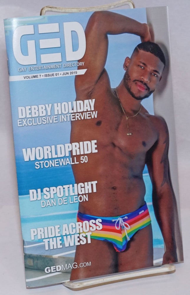 Cat.No: 243689 GED: Gay Entertainment Directory vol. 7, #01, June, 2019: Debby Holiday interview. Michael Westman.