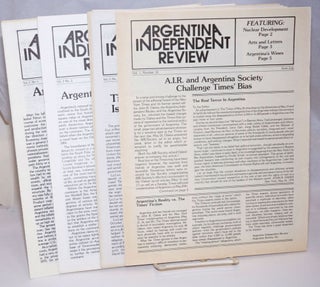 Cat.No: 243732 Argentina Independent Review [4 issues]. Argentina Society