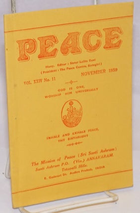 Cat.No: 243775 Peace. Vol. XXIV no. 11 (November 1959
