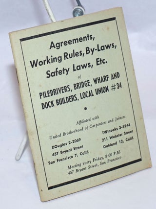 Cat.No: 243895 Agreements, working rules, by-laws, safety laws, etc. Bridge Piledrivers,...