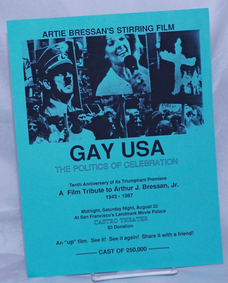 Cat.No: 243905 Artie Bressan's stirring film: Gay USA: the Politics of Celebration