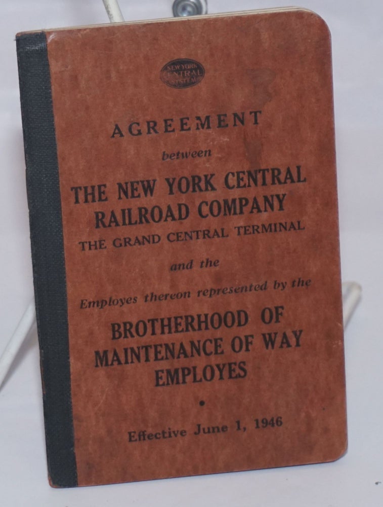 Cat.No: 244149 Agreement between the New York Central Railroad Company, the Grand