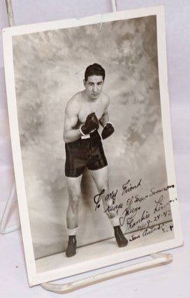 Cat.No: 244195 Publicity photo of boxer Frankie Limon [personal inscription signed and...