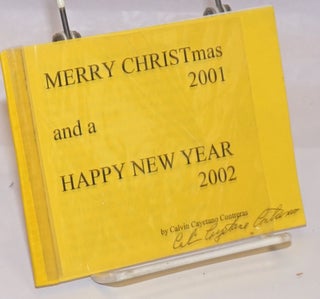 Cat.No: 244294 Merry CHRISTmas 2001 and a Happy New Year 2002 [signed]. Calvin Cayetano...