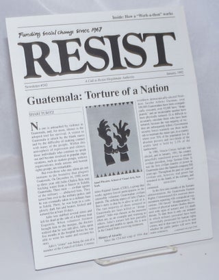 Cat.No: 244398 Resist, a call to resist illegitimate authority. Funding social change...