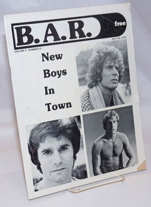 Cat.No: 244567 B. A. R. Bay Area Reporter: vol. 5, #15, July 24, 1975; New Boys in Town....