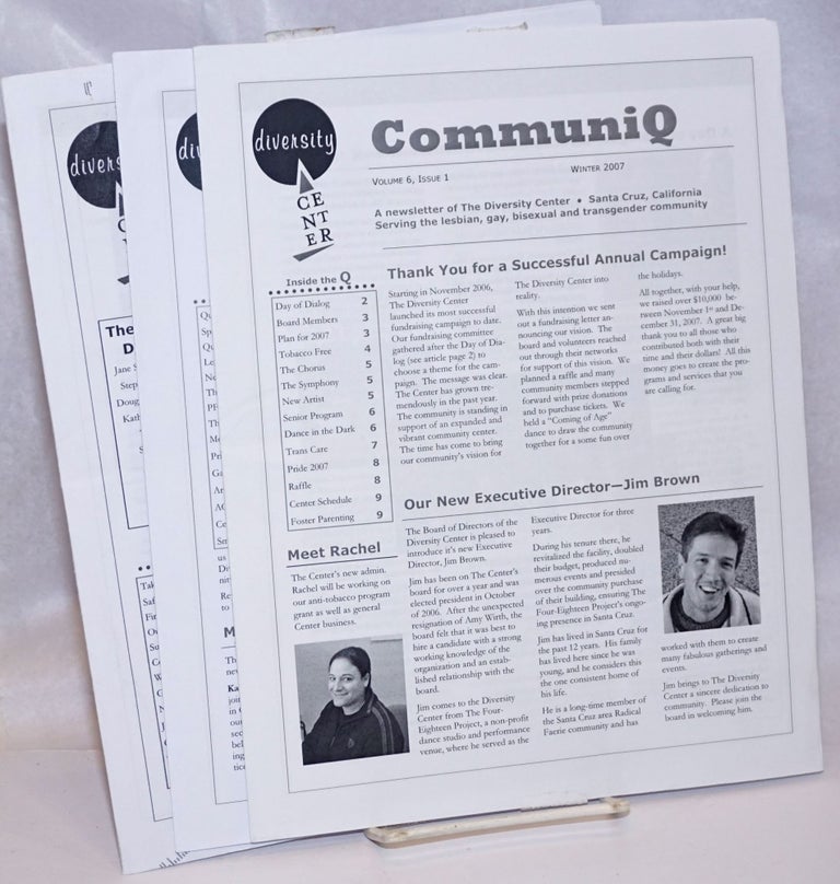 Cat.No: 244578 CommuniQ: a newsletter of The Diversity Center; vol. 6, issues