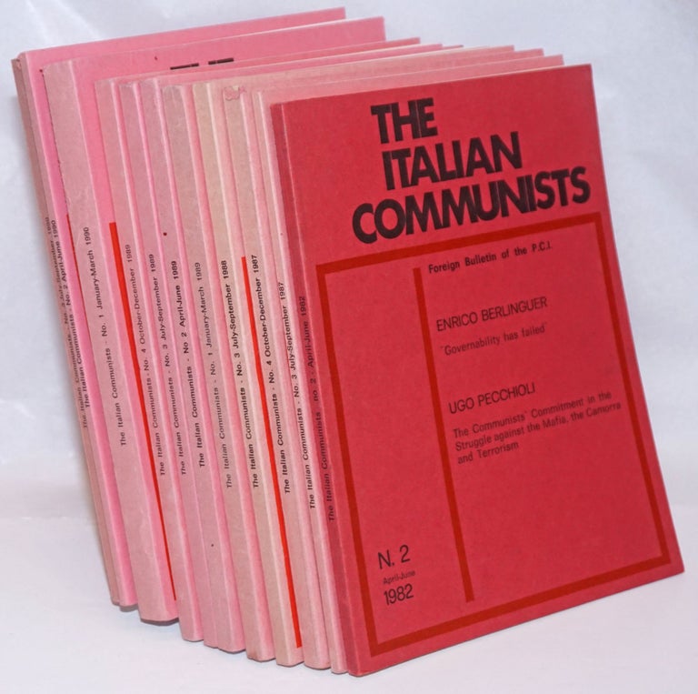 Cat.No: 244590 The Italian Communists; Foreign Bulletin of the P.C.I. [11 issues]. Italian Communist Party.