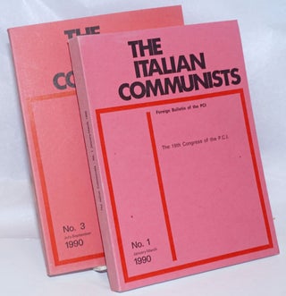 Cat.No: 244591 The Italian Communists [two issues]. Italian Communist Party